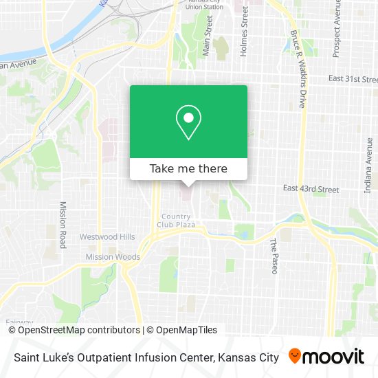 Saint Luke’s Outpatient Infusion Center map