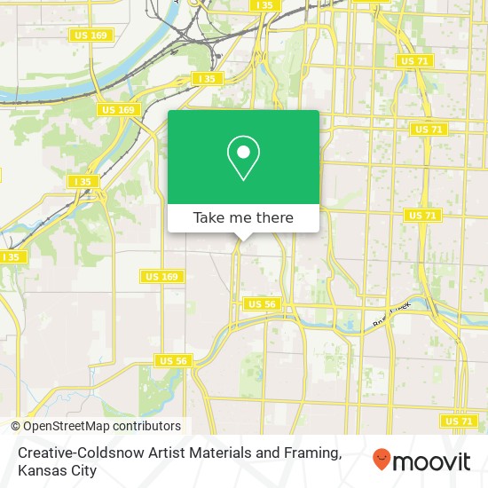 Creative-Coldsnow Artist Materials and Framing map
