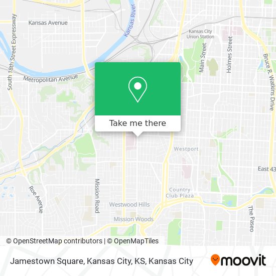 Jamestown Square, Kansas City, KS map