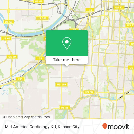 Mapa de Mid-America Cardiology-KU