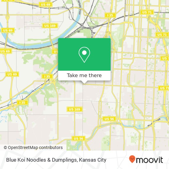 Mapa de Blue Koi Noodles & Dumplings