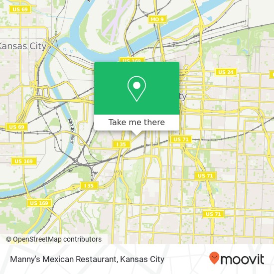 Mapa de Manny's Mexican Restaurant