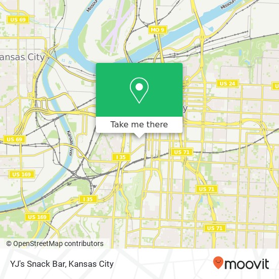 Mapa de YJ's Snack Bar
