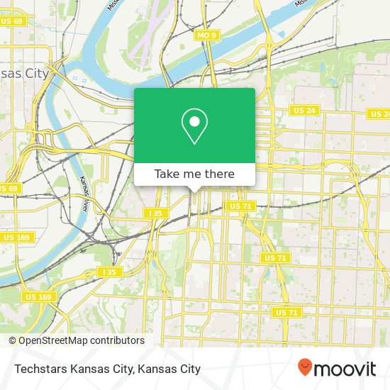 Mapa de Techstars Kansas City