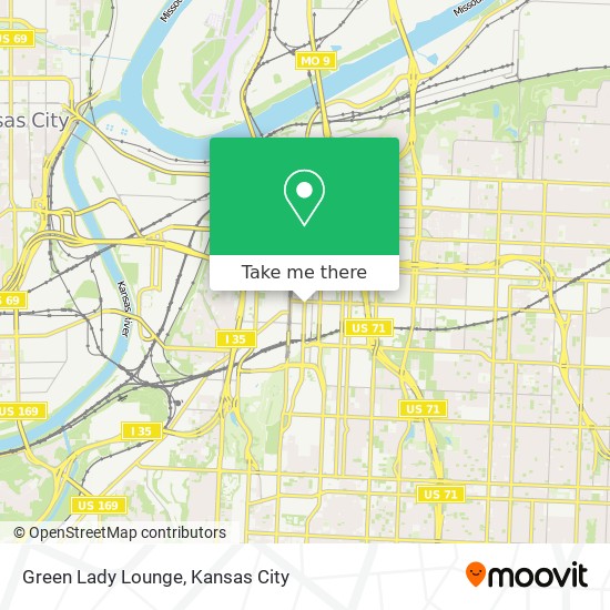 Green Lady Lounge map