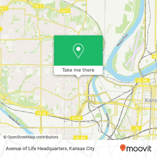 Avenue of Life Headquarters map