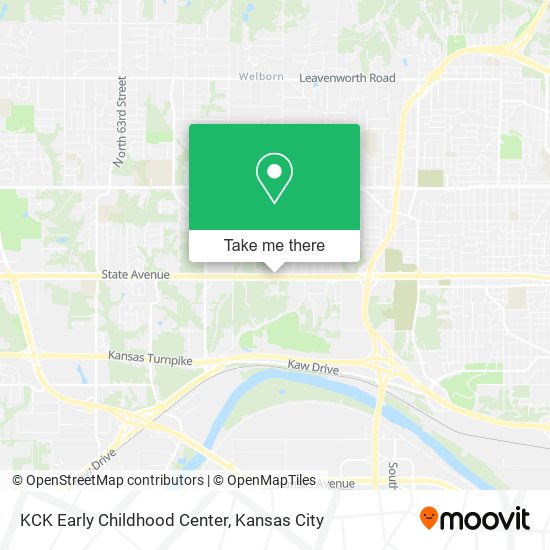 Mapa de KCK Early Childhood Center