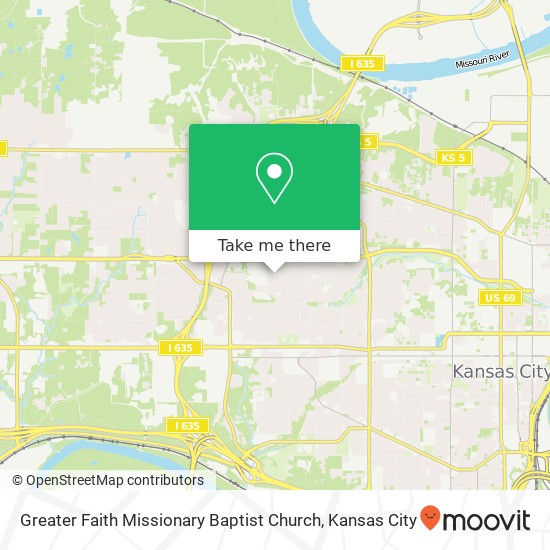 Mapa de Greater Faith Missionary Baptist Church