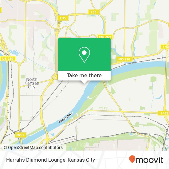 Mapa de Harrah's Diamond Lounge