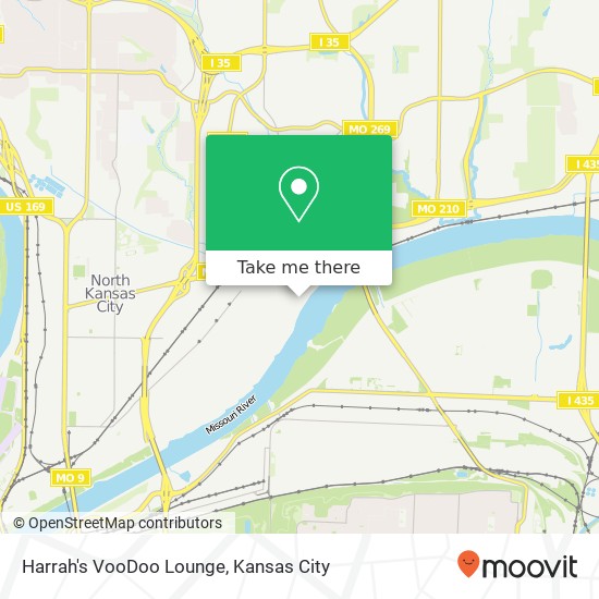 Mapa de Harrah's VooDoo Lounge