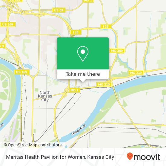 Mapa de Meritas Health Pavilion for Women