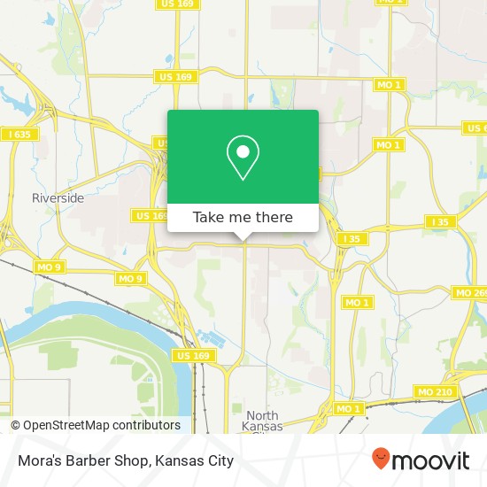 Mapa de Mora's Barber Shop
