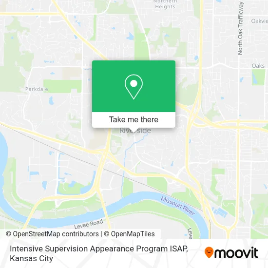 Intensive Supervision Appearance Program ISAP map
