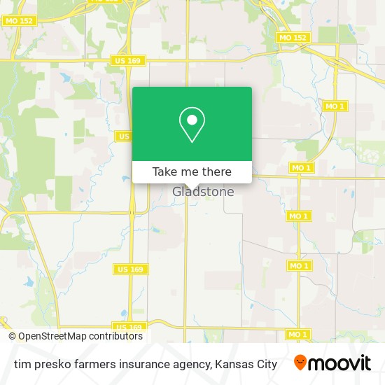Mapa de tim presko farmers insurance agency