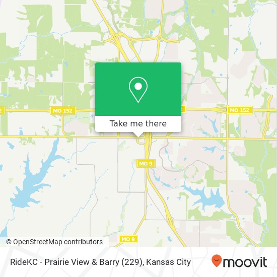 RideKC - Prairie View & Barry (229) map
