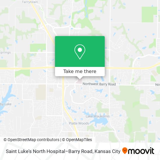 Saint Luke's North Hospital–Barry Road map