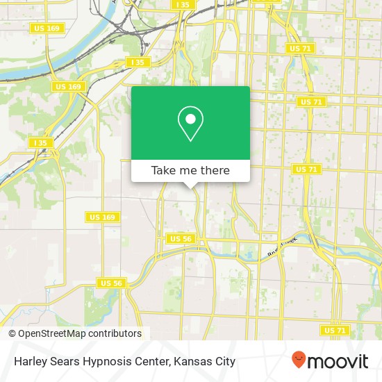 Mapa de Harley Sears Hypnosis Center