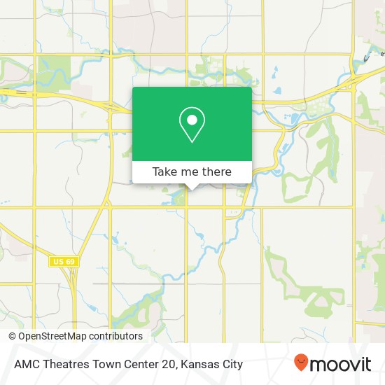 Mapa de AMC Theatres Town Center 20