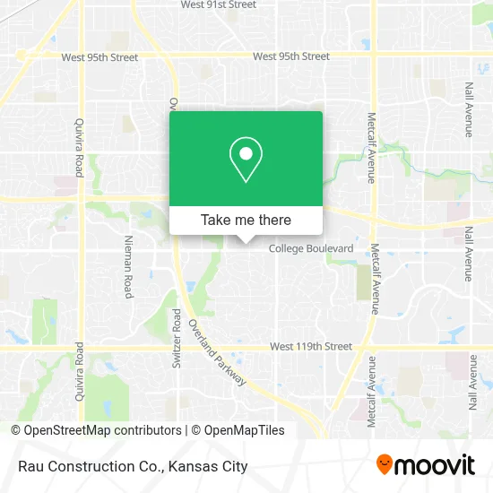 Rau Construction Co. map