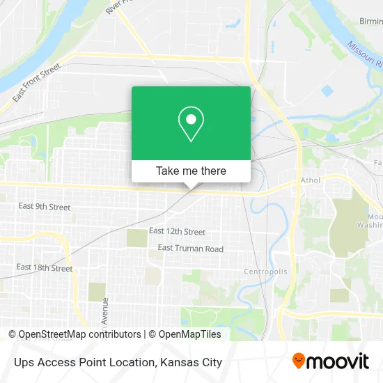 Ups Access Point Location map
