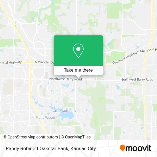 Randy Robinett Oakstar Bank map