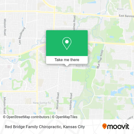 Red Bridge Family Chiropractic map
