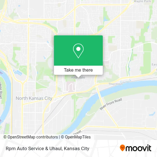 Rpm Auto Service & Uhaul map