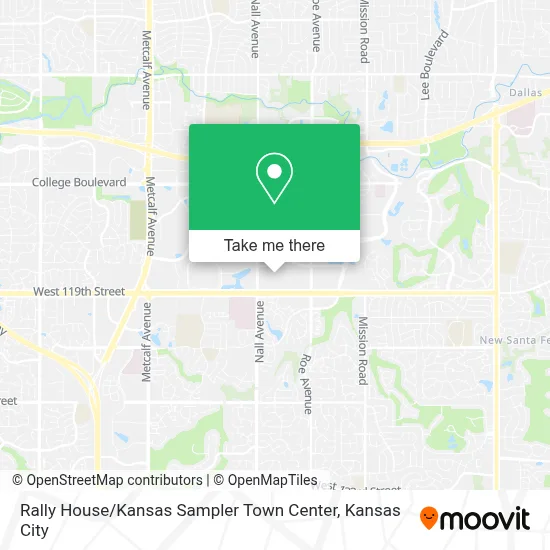 Rally House / Kansas Sampler Town Center map