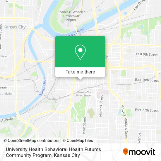 University Health Behavioral Health Futures Community Program map