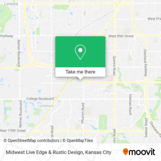 Midwest Live Edge & Rustic Design map