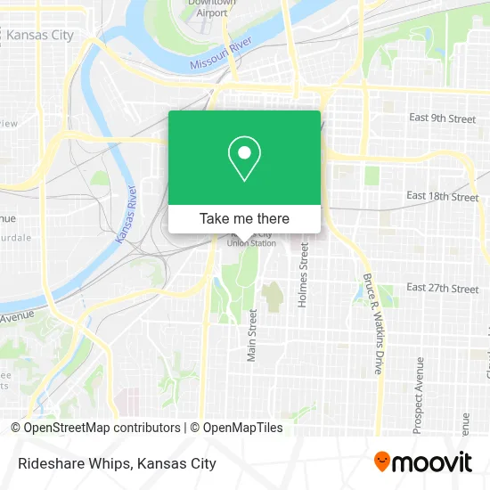 Rideshare Whips map