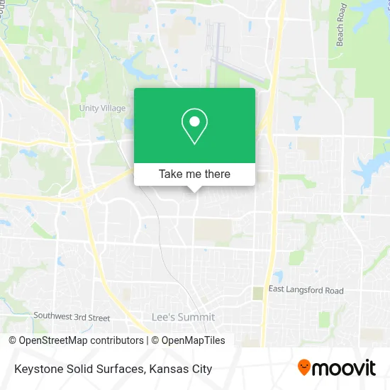 Keystone Solid Surfaces map