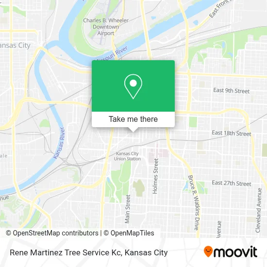 Rene Martinez Tree Service Kc map