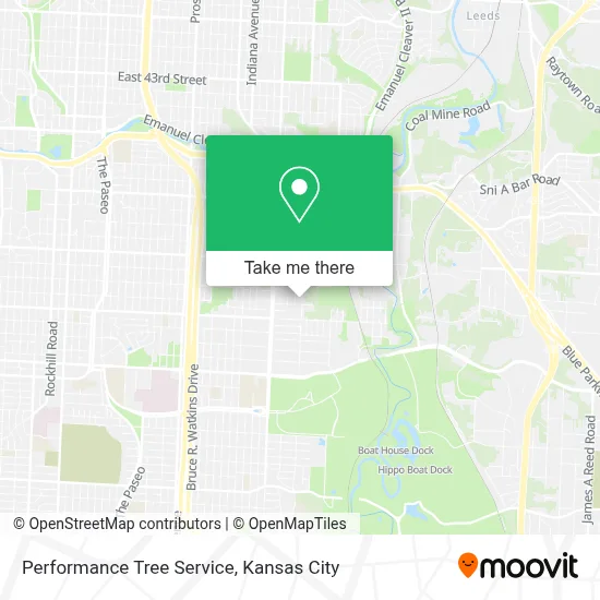 Performance Tree Service map