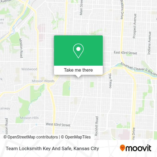 Team Locksmith Key And Safe map