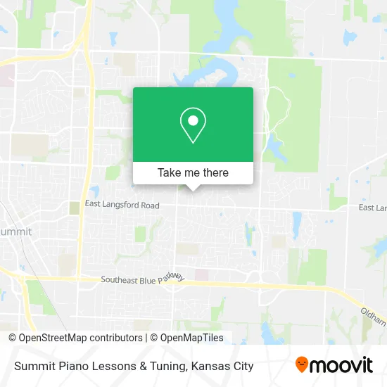 Summit Piano Lessons & Tuning map