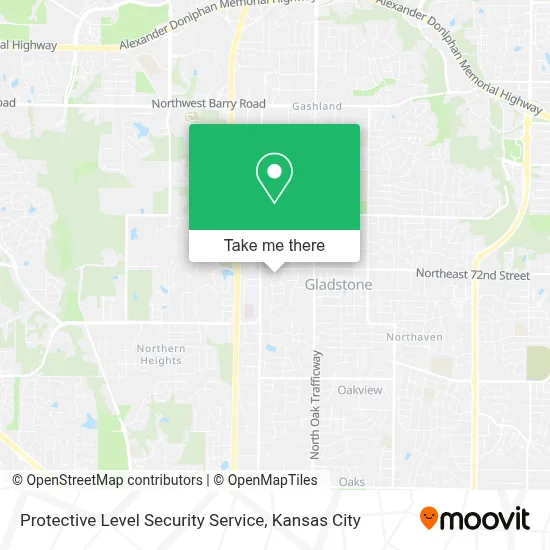 Protective Level Security Service map