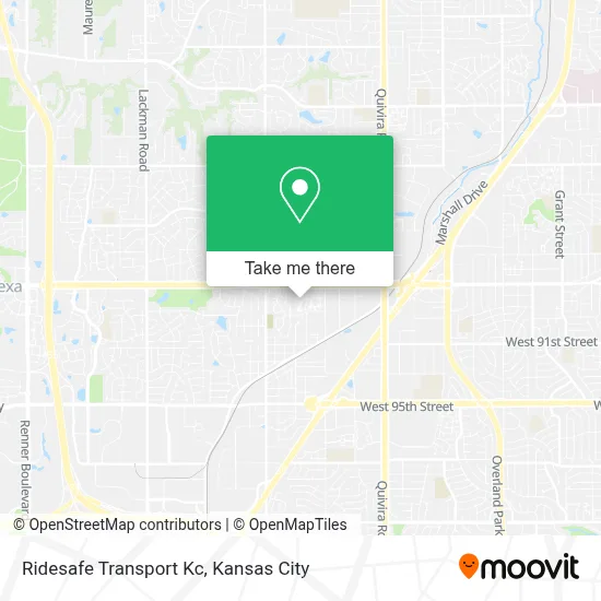 Ridesafe Transport Kc map