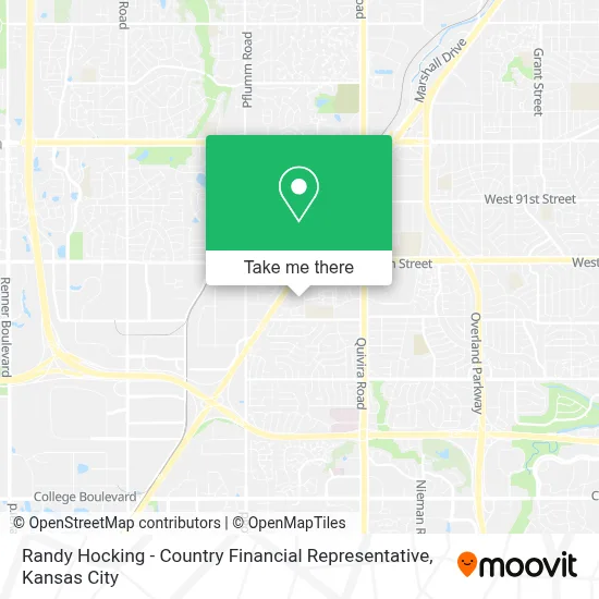 Randy Hocking - Country Financial Representative map