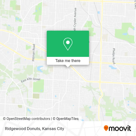 Ridgewood Donuts map
