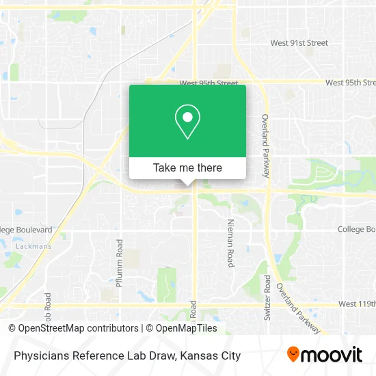 Physicians Reference Lab Draw map