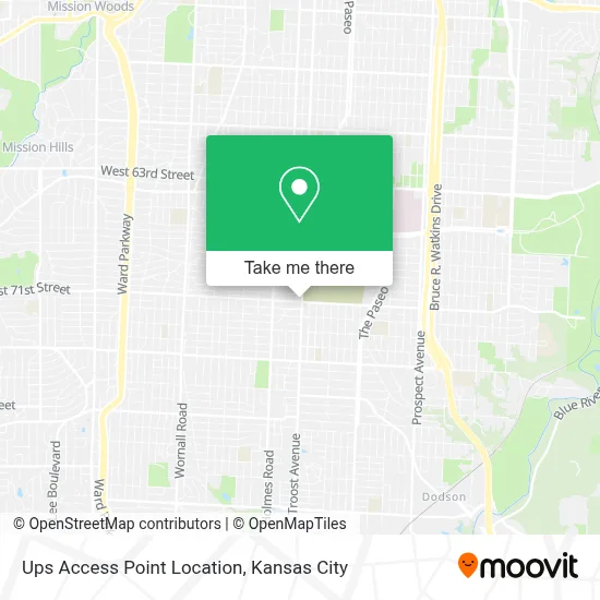 Ups Access Point Location map