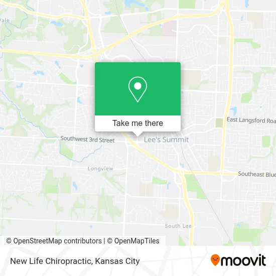 New Life Chiropractic map