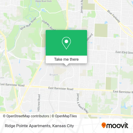 Ridge Pointe Apartments map