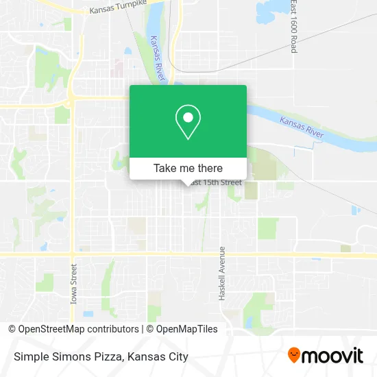 Simple Simons Pizza map