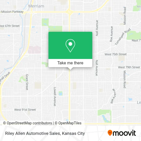 Riley Allen Automotive Sales map