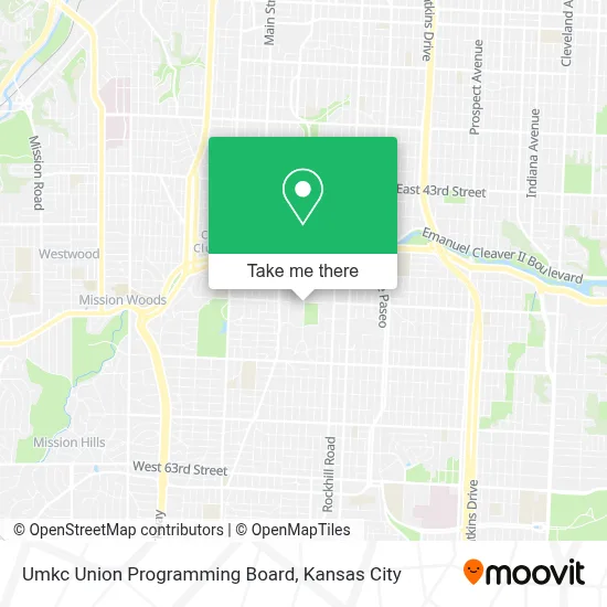 Umkc Union Programming Board map