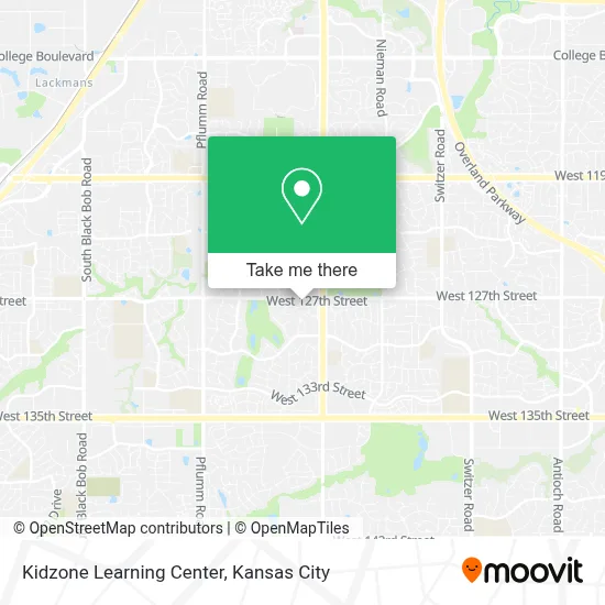 Kidzone Learning Center map