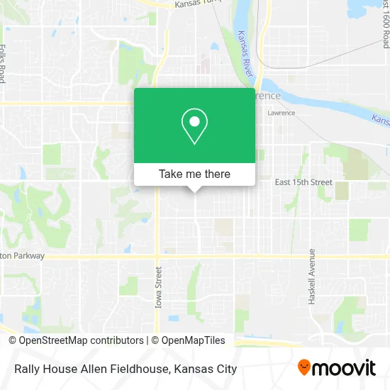 Rally House Allen Fieldhouse map