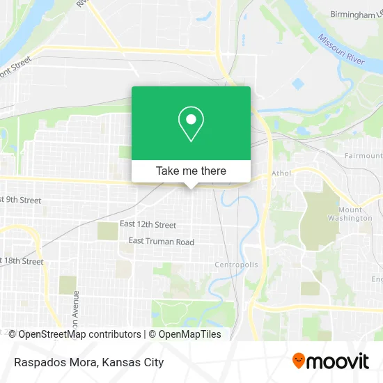 Raspados Mora map